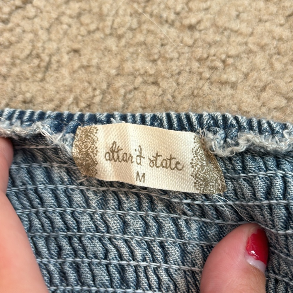 NWT Altard state denim romper - Picture 3 of 6